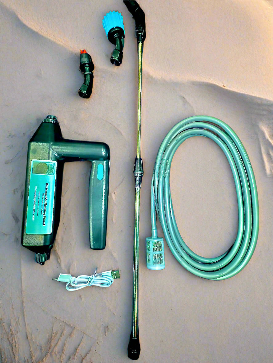 Rechargeable Flushing Wand Kit