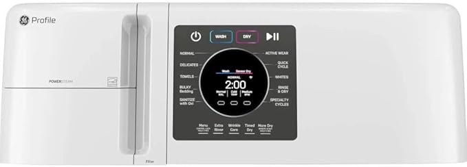 Drop-In Series for WHITE GE Profile PFQ83HSSWWW 4.6 Cu. Ft. Capacity Smart Front Load Washer/Dryer Combo