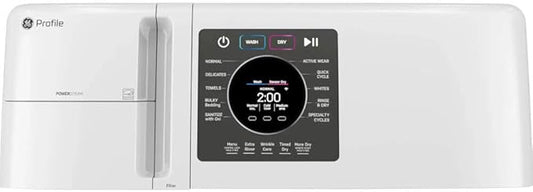 Drop-In Series for WHITE GE Profile PFQ83HSSWWW 4.6 Cu. Ft. Capacity Smart Front Load Washer/Dryer Combo